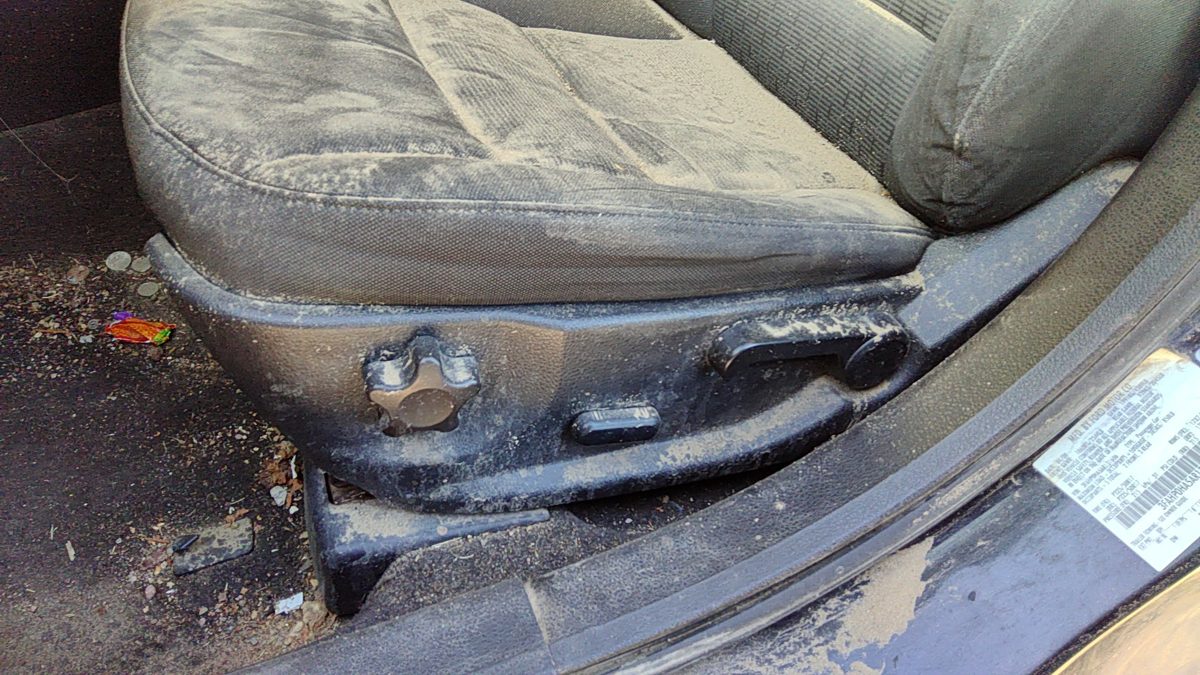 2010 Fusion Driver Left Side Power Seat Switch With Trim Panel Dw Charcoal Black