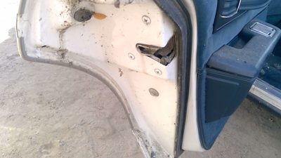 1977-1990 Chevy Caprice Driver Left Rear Door Latch With Rods/Cables Oem Back