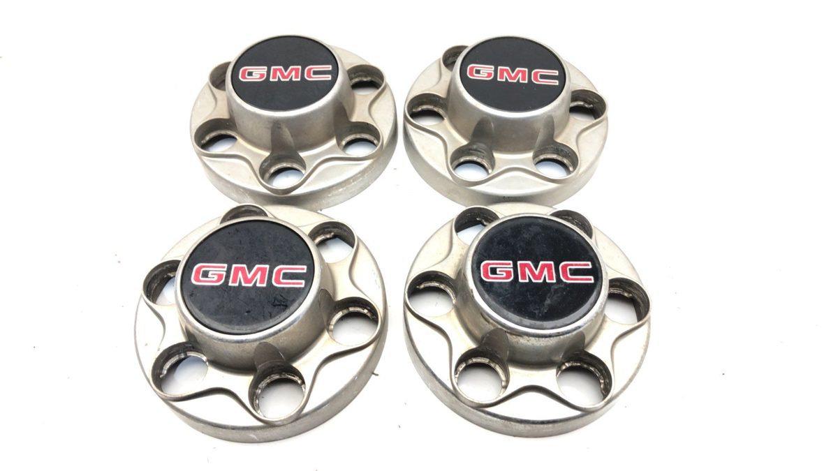 95-99 Gmc Sierra 1500 Set Of 4 Center Cap Wheel Center Hub Covers Chrome 46282