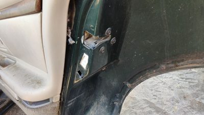 1991-1999 Olds 88 Passenger Right Rear Door Latch With Rods/Cables Oem Back
