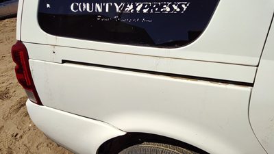 2005-2007 Chevy Uplander Passenger Right Rear Door Roller Moulding Oem White 50U