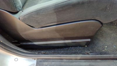 2007-2012 Nissan Versa Passenger Right Side Seat Trim Panel Oem Charcoal G