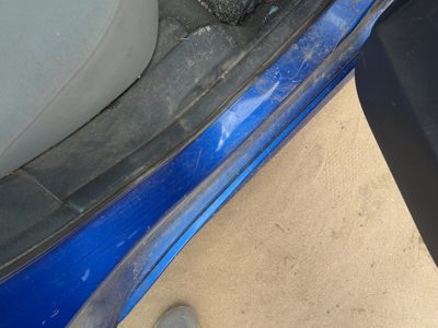 10-12 Sentra Passenger Right Rear Lower Sill Plate Step Trim Panel Oem Charcoal