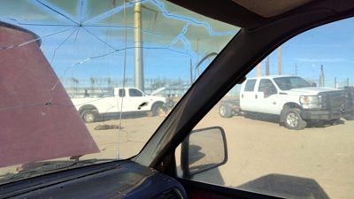 95-97 Nissan Hardbody Passenger Right A Pillar Trim Windshield Post Panel Gray