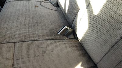 1989 F250 Pickup Driver Left Front Seat Belt Buckle Receiver Oem Gray