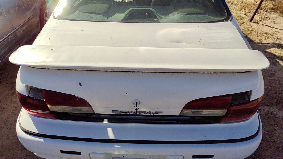 1992-1995 Pontiac Bonneville Rear Spoiler Back Wing Oem White 25541195