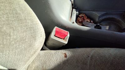 1997 Honda Accord Passenger Right Front Seat Belt Buckle Receiver Oem Gray