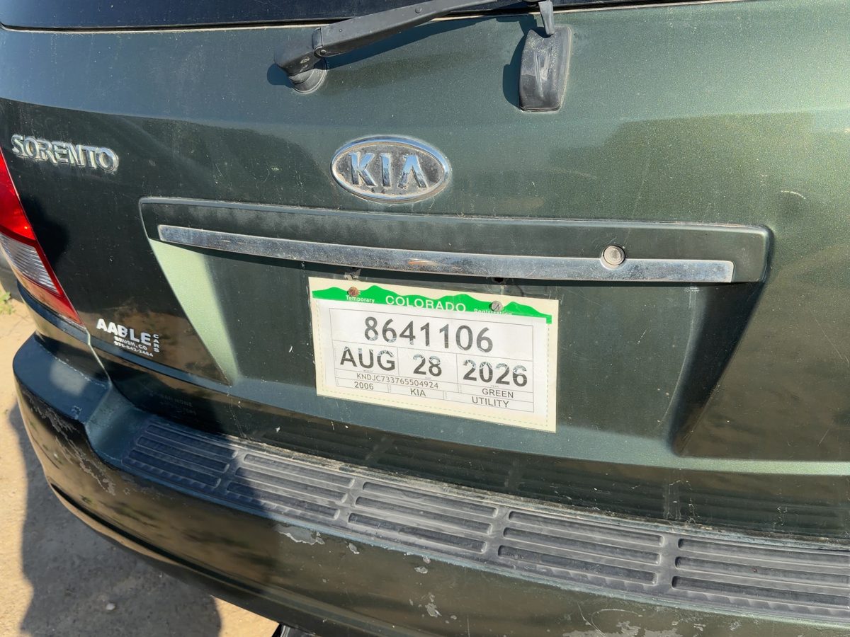 06 Sorento License Plate Trim Surround Panel Oem Tail Trunk Finish Ivy Green 3N