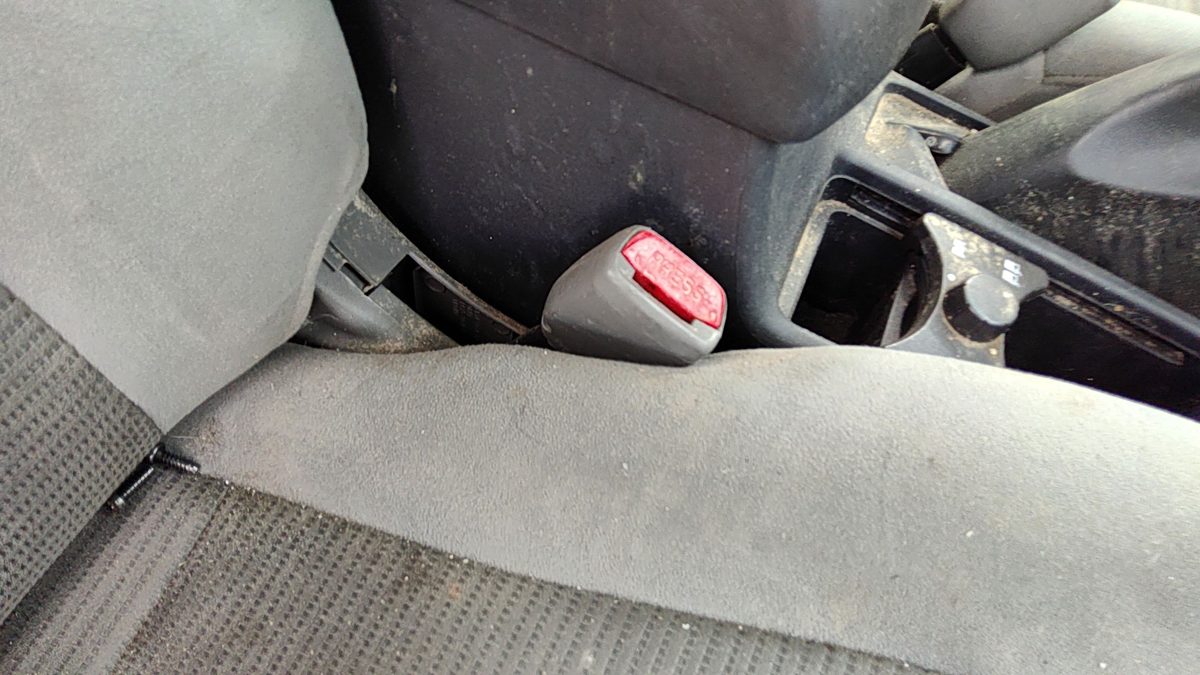 2007-10 Nissan Sentra Sr Passenger Right Front Seat Belt Buckle Receiver Gray X