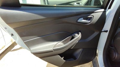13-18 Ford Focus Driver Left Rear Door Trim Panel With Switches Back Black Yw