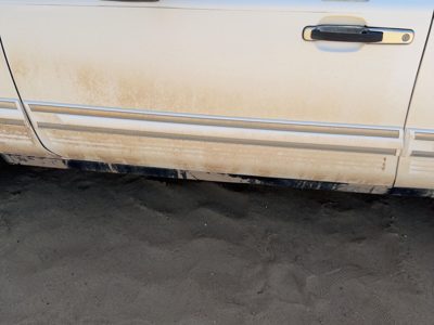 94 Lincoln Town Car Driver Left Front Moulding From Door Oem Trim Strip White Wt