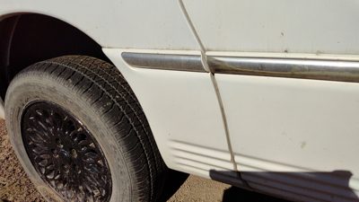 1998 Town & Country Passenger Right Rear Moulding On Quarter Panel Pwp White