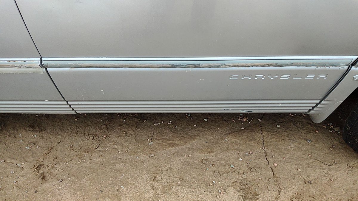 2000 Town & Country Passenger Right Front Moulding From Door Trim Strip Silver