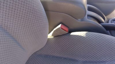 00-06 Stratus Passenger Right Front Seat Belt Buckle Female Receiver Tan L5