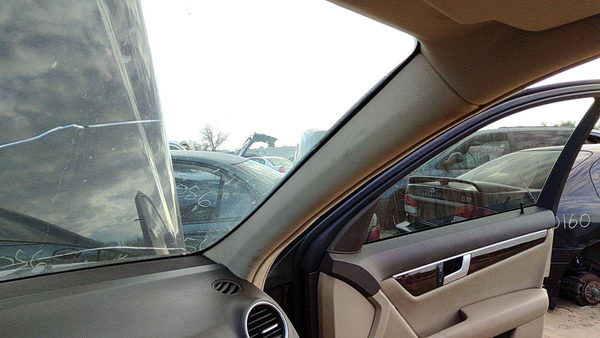 2013 Mercedes C300 Passenger Right A Pillar Trim Windshield Post Panel Beige 125