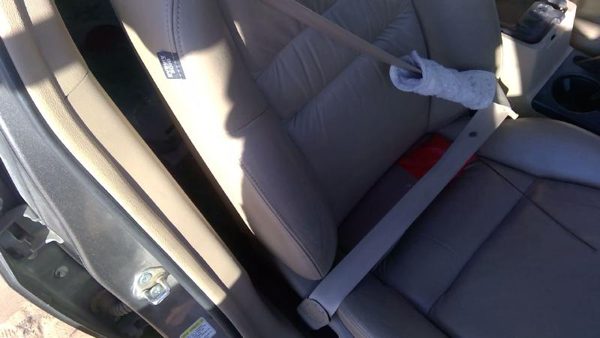 2003-2007 Honda Accord Passenger Right Front Seat Belt Retractor Shoulder Tan — photo 5