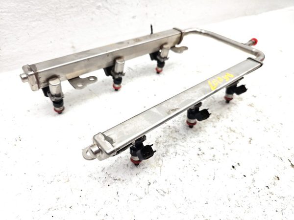2011-2019 Explorer Police Interceptor Fuel Rail With Injectors Set Oem 3.7L — photo 2