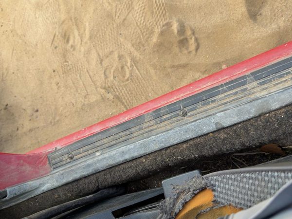 1987-1988 Toyota FX Driver Left Lower Sill Step Moulding Trim Panel Gray — photo 2
