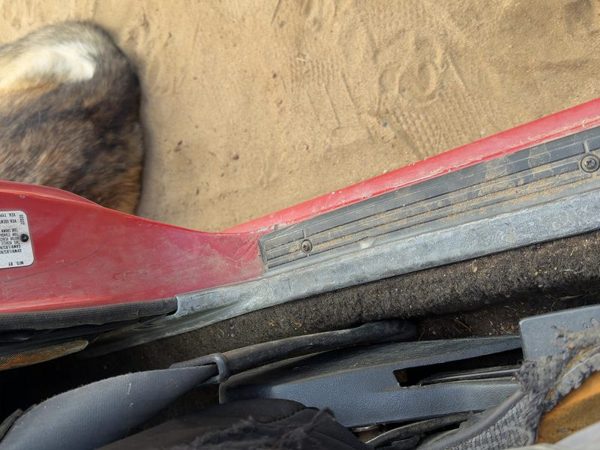 1987-1988 Toyota FX Driver Left Lower Sill Step Moulding Trim Panel Gray — photo 4