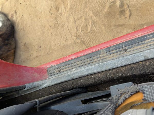 1987-1988 Toyota FX Driver Left Lower Sill Step Moulding Trim Panel Gray — photo 7