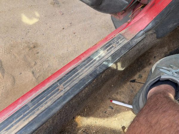 1987-1988 Toyota FX Driver Left Lower Sill Step Moulding Trim Panel Gray — photo 6