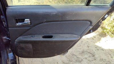 10-12 Fusion Passenger Right Rear Door Trim Panel With Switches Back Dw Charcoal