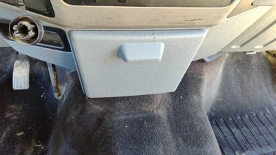 14-16 F250 Slide Out Dash Mounted Cup Holder Assembly Gray 3S 6.7L Powerstroke