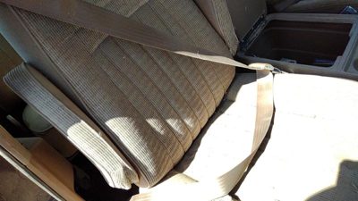 87-91 Ford F150 Passenger Right Front Seat Belt Retractor Oem Shoulder Tan