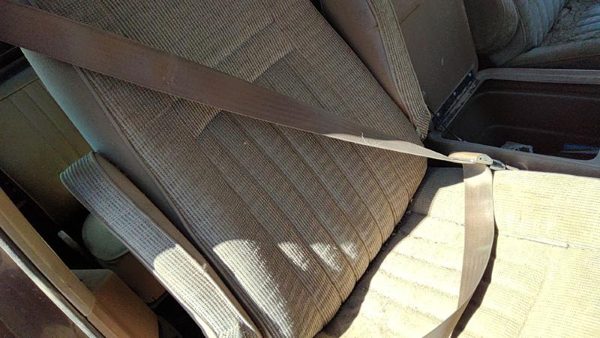 87-91 Ford F150 Passenger Right Front Seat Belt Retractor Oem Shoulder Tan — photo 2