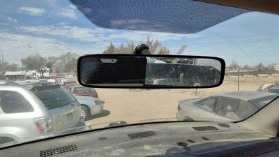 01-05 Dodge Ram 2500 Inside Rear View Mirror Oem Windshield Mounted