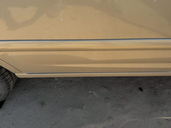 01-03 Elantra Right Rear Moulding From Door Back Gls Sedan Prime Beige Ko — photo 4
