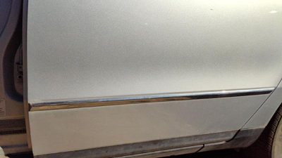 06-10 Passat Driver Left Rear Moulding From Door Back Trim 8E8e Reflex Silver