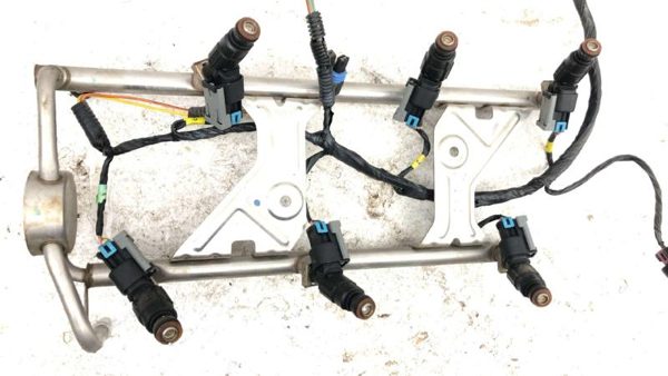 2005-2009 Chevy Equinox Complete Fuel Rail With Injectors Set Loaded Oem 3.4L — photo 12