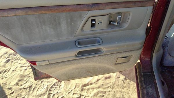 96-99 Olds 88 Driver Left Rear Door Trim Panel With Switches Back Gray — photo 4