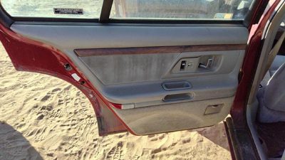 96-99 Olds 88 Driver Left Rear Door Trim Panel With Switches Back Gray