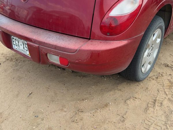 06-10 Pt Cruiser Rear Bumper Cover Assembly Oem Back 13" Opening Inferno Red Prh — photo 2