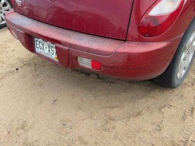 06-10 Pt Cruiser Rear Bumper Cover Assembly Oem Back 13" Opening Inferno Red Prh