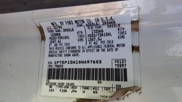 1995 Ford F150 Leaf Spring Rear — photo 6