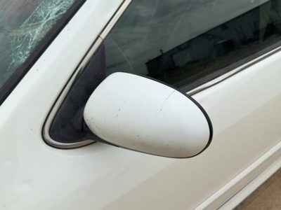 00-01 Infiniti I30 Driver Left Power Side Mirror Door Mounted Oem Heated White