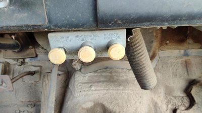 53-54 Chevy Bel Air 150 Sedan Temperature Control knobs Heater Blower Fan Head