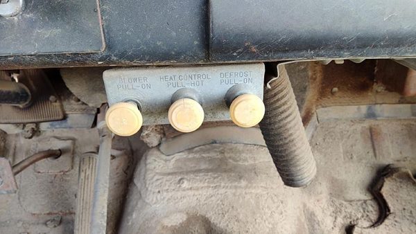 53-54 Chevy Bel Air 150 Sedan Temperature Control knobs Heater Blower Fan Head — photo 3