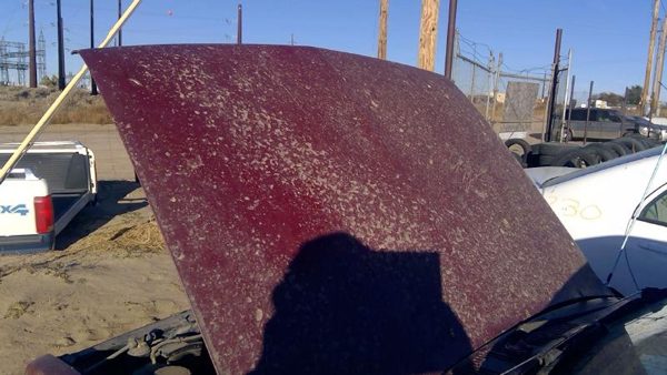 1986 Isuzu Pickup Hood Red Bent Corners — photo 6