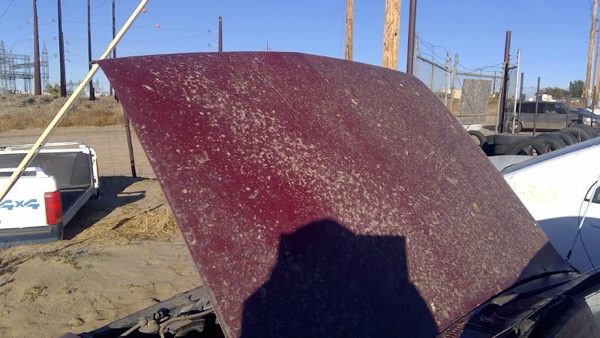 1986 Isuzu Pickup Hood Red Bent Corners — photo 4