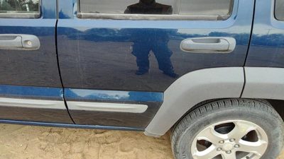 2002 Jeep Liberty Rear Door LH Blue PB7