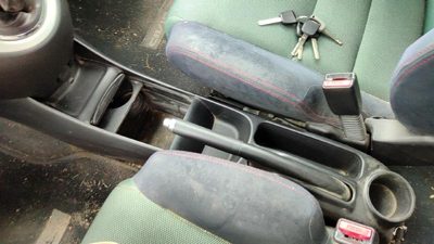 2004 Honda Civic Front Console Black Bk