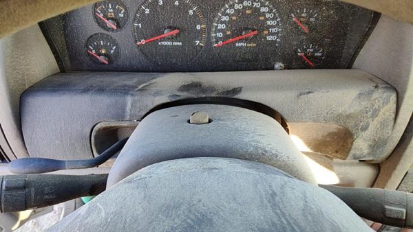 99-04 Jeep Grand Cherokee Trim Bezel Below Speedometer Dash Surround Panel Gray — photo 1