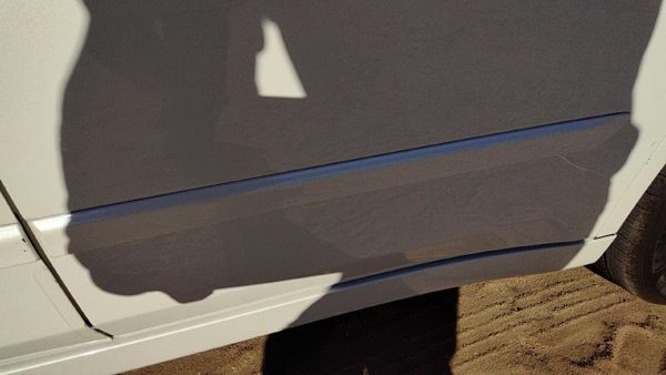 07-12 Altima Driver Left Rear Moulding From Door Back Trim Strip White Qx3 — photo 4