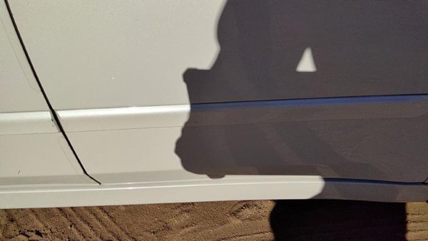 07-12 Altima Driver Left Rear Moulding From Door Back Trim Strip White Qx3 — photo 3