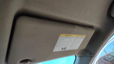 2008-2015 Nissan Rogue Passenger Right Sun Visor Oem Gray K 96400Jm02a