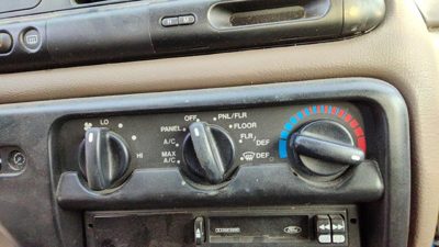 1995-1997 Ford Contour Temperature Control Module In Dash Heater Ac Head Unit